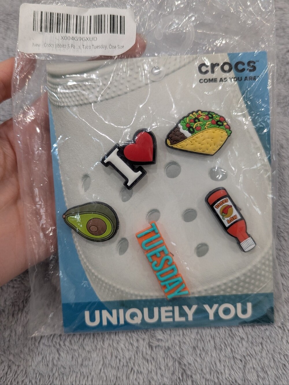 Crocs White Kids Jibbitz™ Taco Tuesday Charm Set